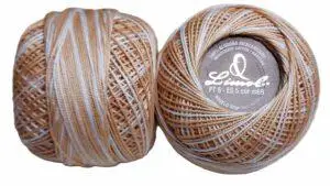 Crochet Blanc Mercerie Portugaise Coton mercerisé multicolore PT6 - 50 g - Limol