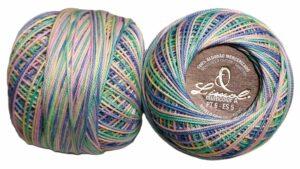 Crochet Blanc Mercerie Portugaise Coton mercerisé multicolore PT6 - 50 g - Limol