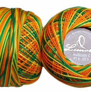 Crochet Blanc Mercerie Portugaise Coton mercerisé multicolore PT6 - 50 g - Limol