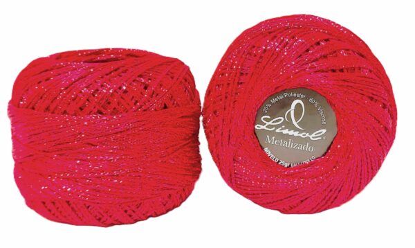 CROCHET BLANC MERCERISE PORTUGAISE FIL METALLISE