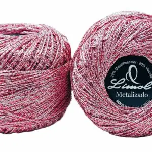 CROCHET BLANC MERCERISE PORTUGAISE FIL METALLISE