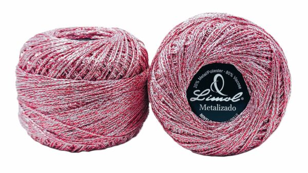 CROCHET BLANC MERCERISE PORTUGAISE FIL METALLISE