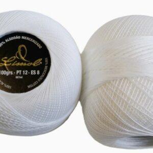 CROCHET BLANC MERCERIE PORTUGAISE COTON MERCERISE LIMOL 100 G