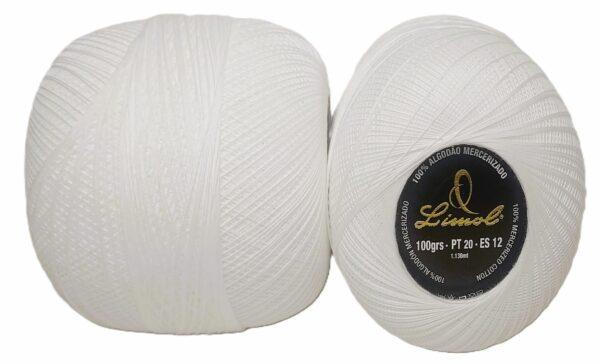 Crochet Blanc Mercerie Portugaise Coton mercerisé blanc PT20- 100 g - Limol