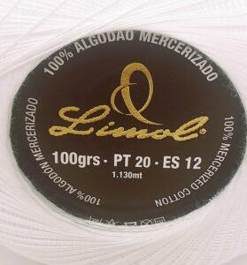 Crochet Blanc Mercerie Portugaise Coton mercerisé blanc PT20- 100 g - Limol