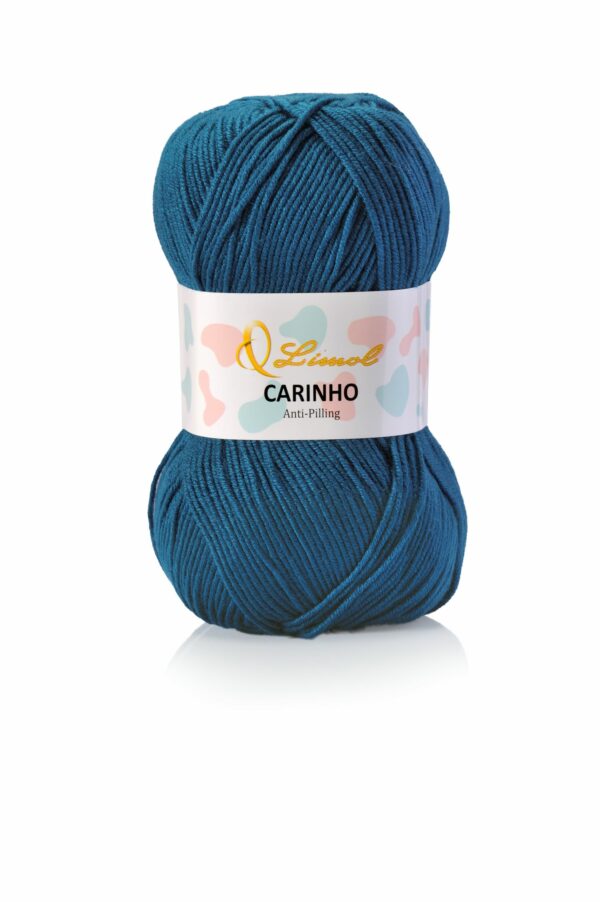 Laine Carinho 431 bleu pétrole