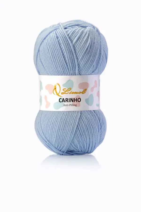 Laine Carinho 442 bleu ciel