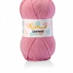 Laine Carinho 445 vieux rose clair