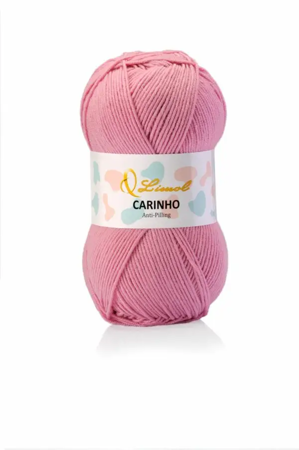 Laine Carinho 445 vieux rose clair