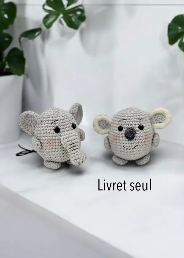 2 AMIBOULES : LIVRET SEUL pour apprendre à crocheter