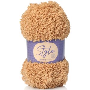 CROCHET BLANC LIMOL STYLE CAMEL ROSE 1221