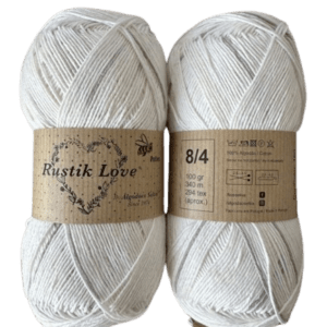 Laine Rustik love pollen- 160 Blanc gris