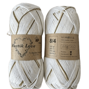 Laine Rustik love pollen- 70 Blanc kaki