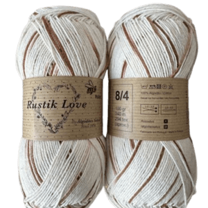 Laine Rustik love pollen- 110 Blanc marron