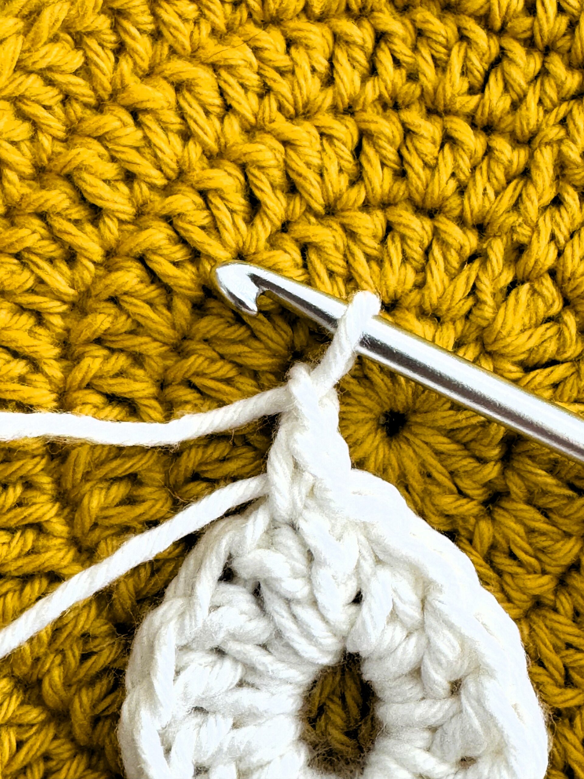 TUTO DESSOUS DE VERRE CITROUILLE CROCHET BLANC MERCERIE PORTUGAISE